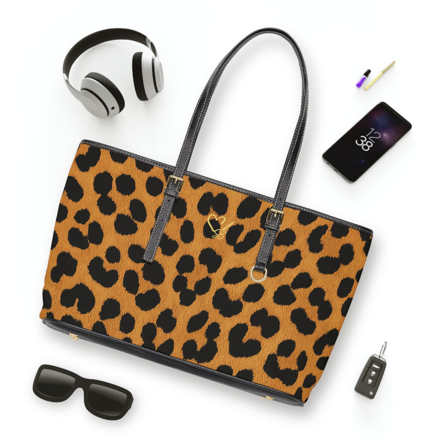 Cheetah Print PU Leather Shoulder Bag