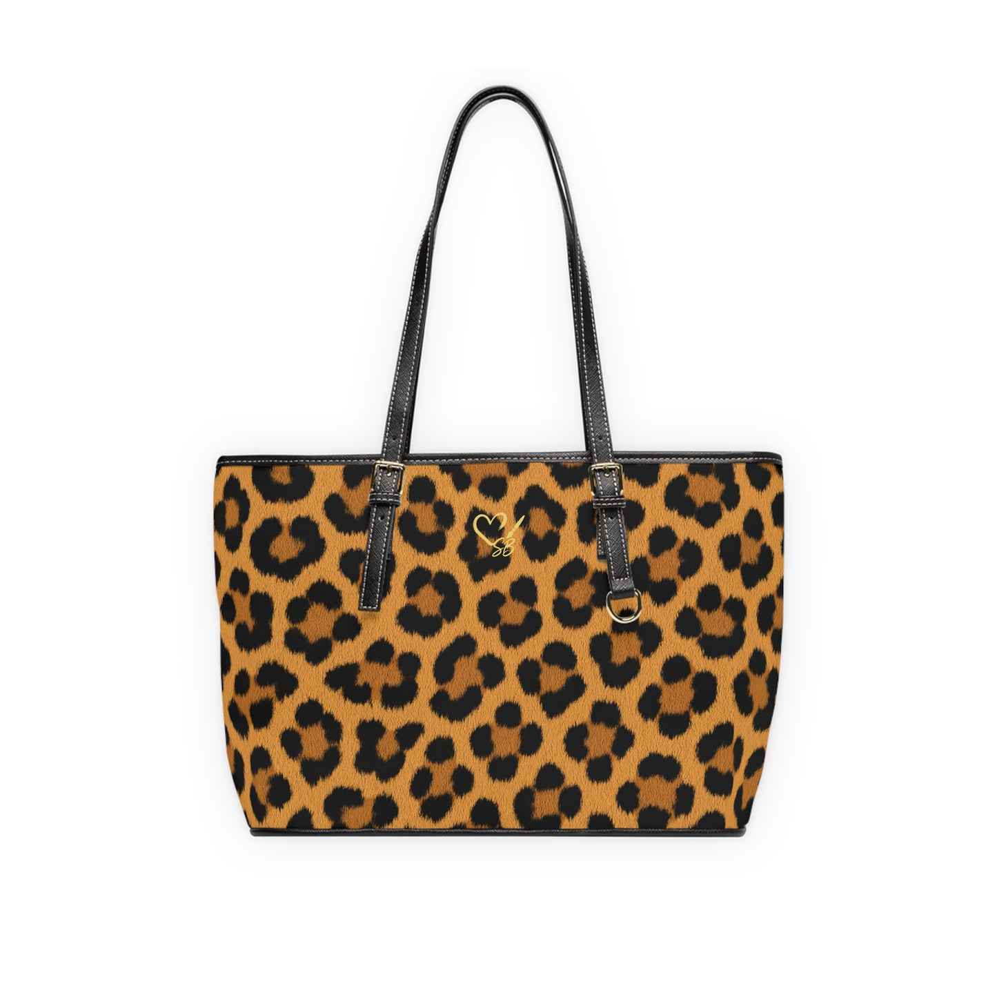 Leopard Print PU Leather Shoulder Bag — Chic Animal Print Tote