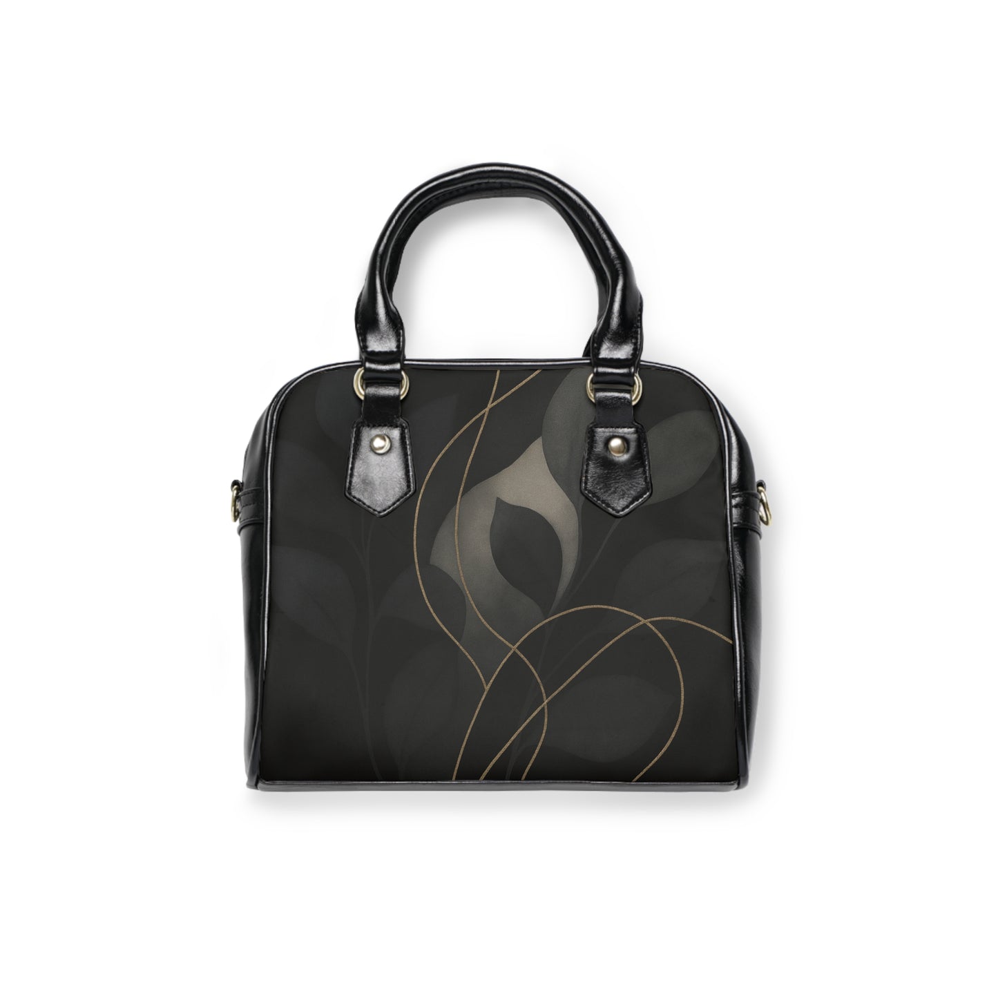 Shirley-2025 Artisan Collection-Elegant Black Shoulder Handbag