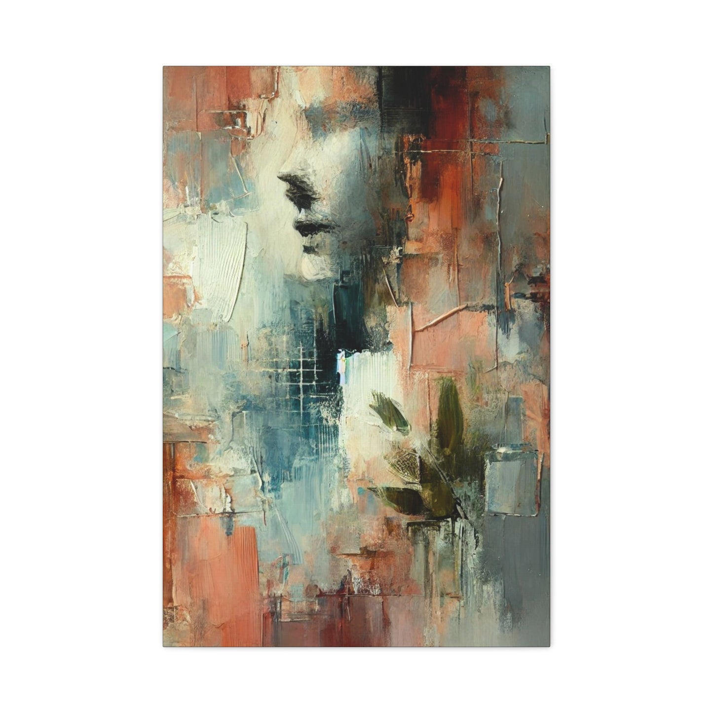 Whispers of Stillness -Fine Art Canvas Print - Female Abstract Print by Katherine Bobeck - Calming and Modern Artwork