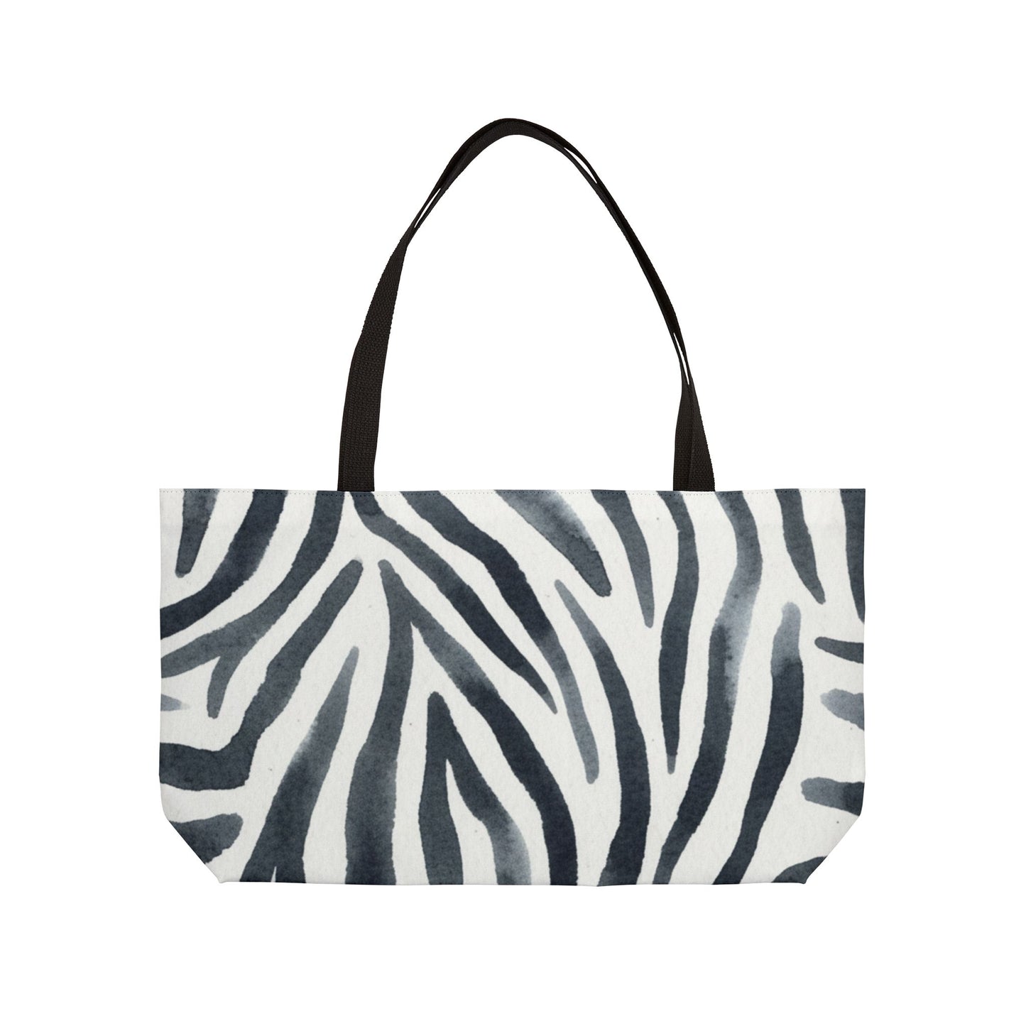 Zebra Print Weekender Tote Bag for Travel and Everyday Use