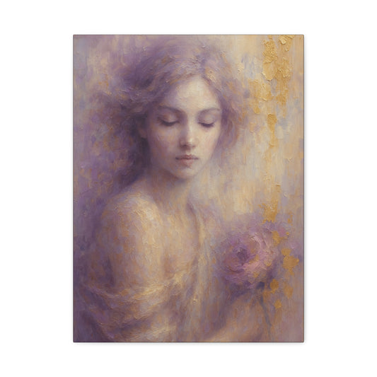 Grace-Muse Collection-Fine Art Canvas Print - Female Abstract Print by Katherine Bobeck - Calming and Modern Artwork