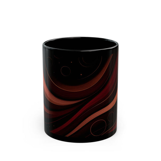 Copper Veil 5-Soulful Collection-Black Mug — 11oz & 15oz Ceramic Coffee Cup