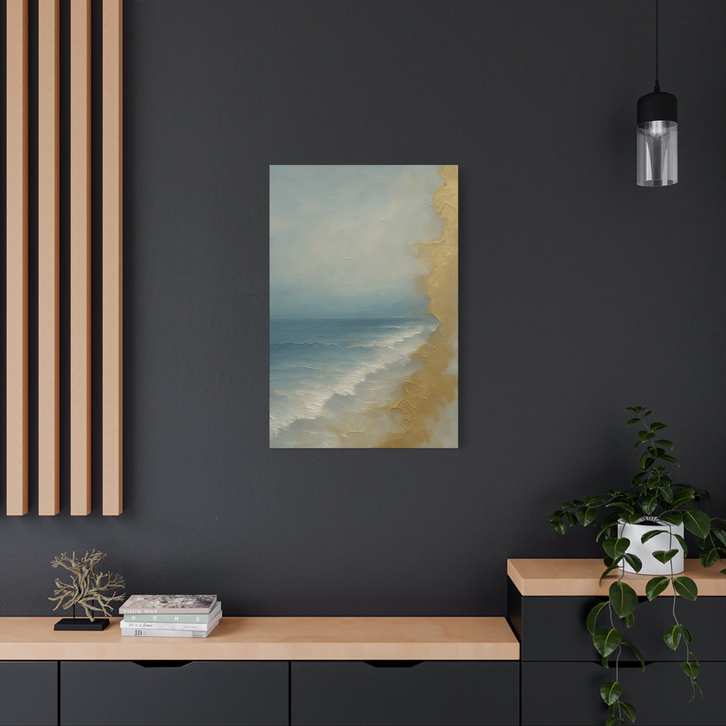 Gold Coast- Coastal Abstract Collection-Fine Art Canvas Print
