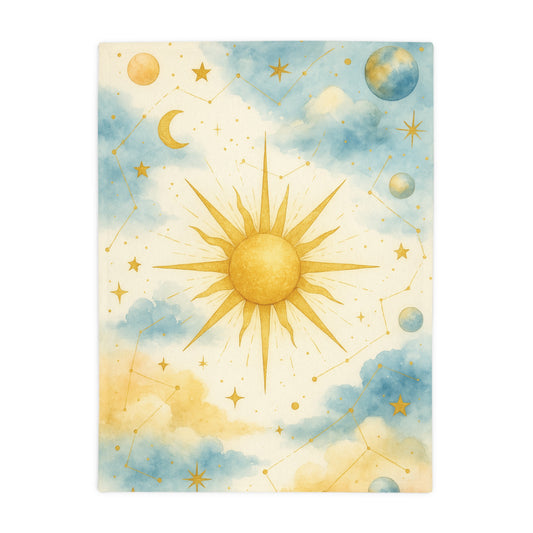 Sol Serenade- Celestial Dreams Nursery Design by Artist Katherine Bobeck, Soft and Cozy