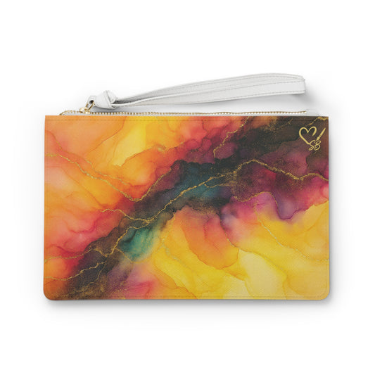 Brittany-Abstract Clutch Bag