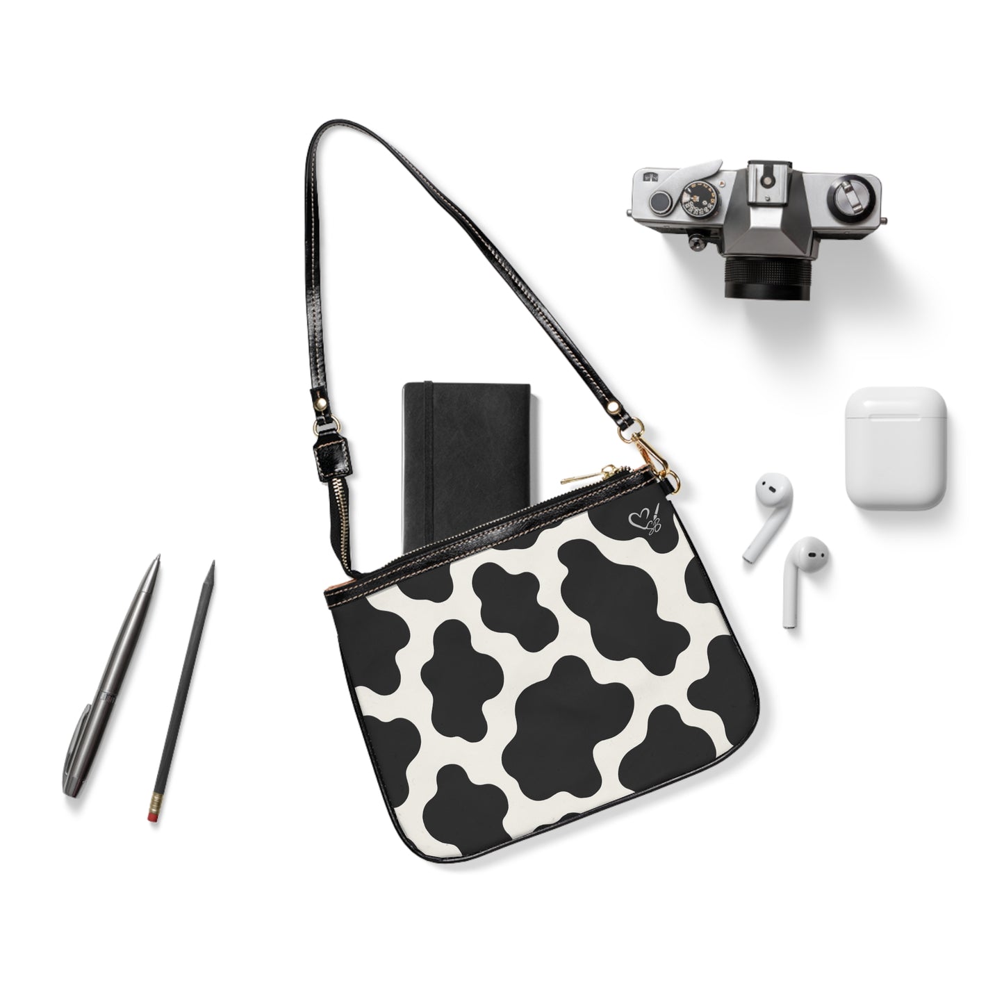 Cow Print Small Shoulder Bag