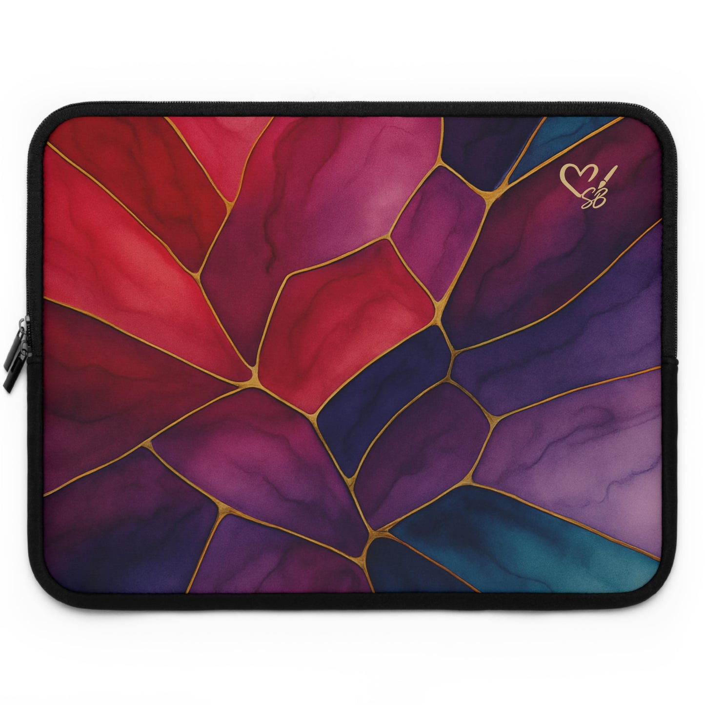 Artisan Luxe Stained Glass Laptop Sleeve — "Shelby 2025" Colorful Protective Case