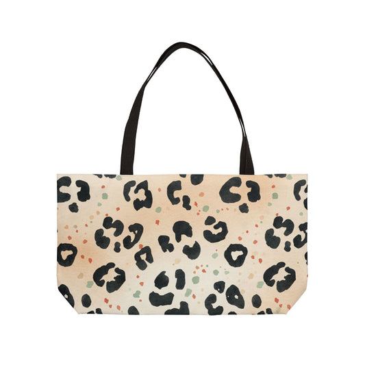 Cheetah-Large Print Weekender Tote Bag for Travel and Everyday Use