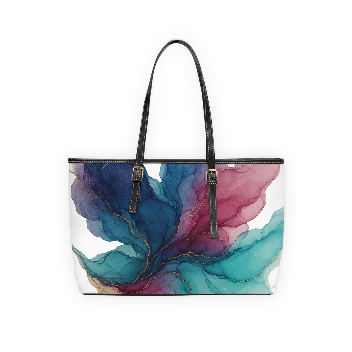 Heather Floral Artisan PU Leather Shoulder Bag — 2025 Wearable Art