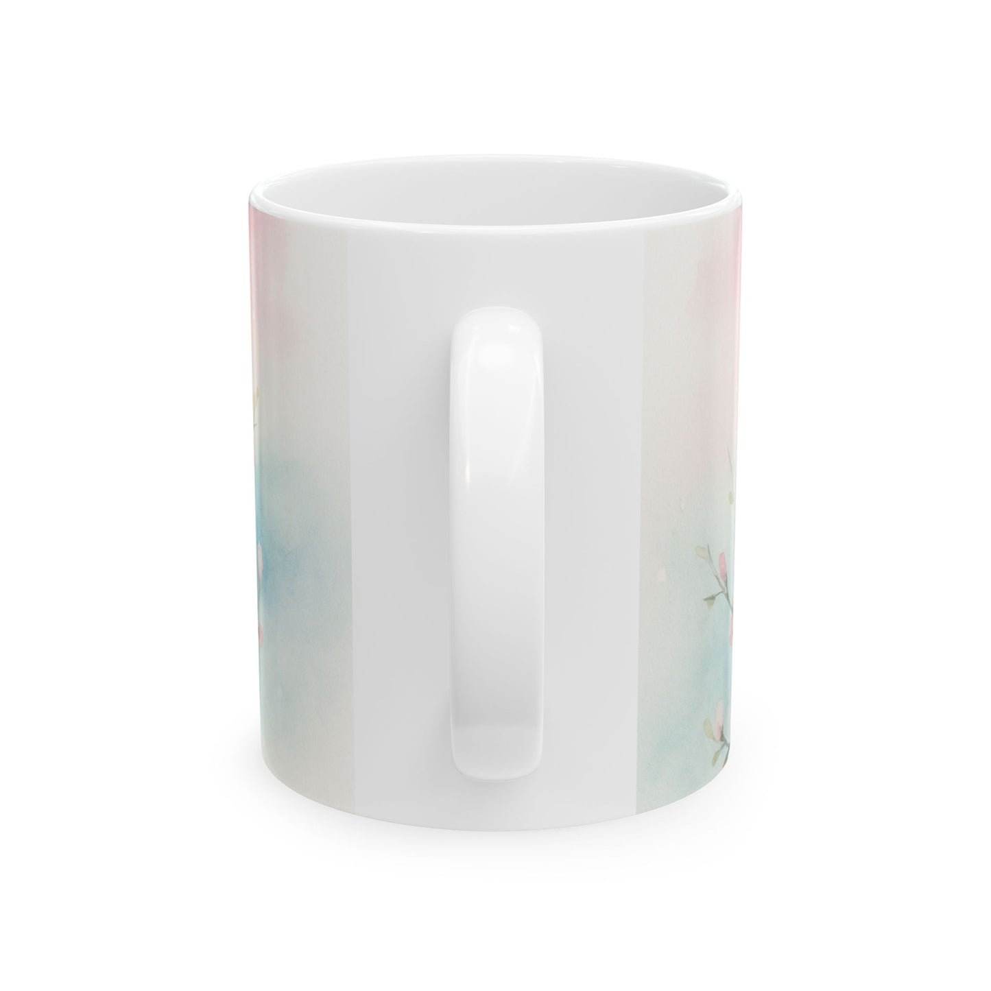 Blossom Breeze Floral Mug -Echoes of the Masters Collection- 11oz Ceramic Coffee Cup