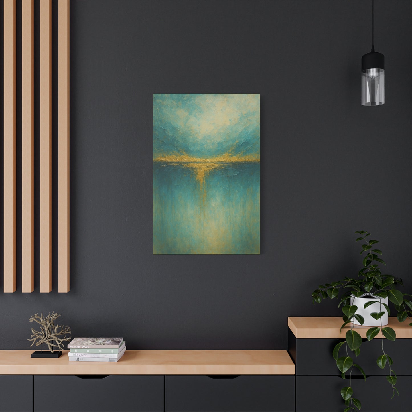 Tranquil Waters- Coastal Abstract Collection-Fine Art Canvas Print