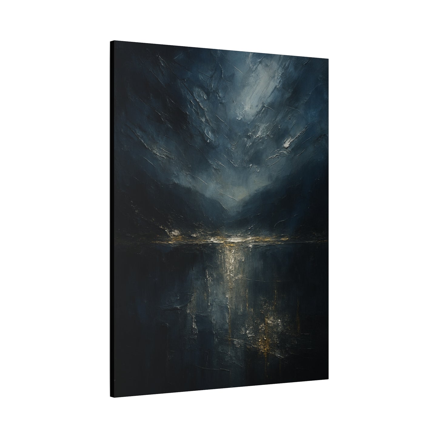Misty Mountian Evening Solitude-  Abstract landscape Collection -Fine Art Canvas Print