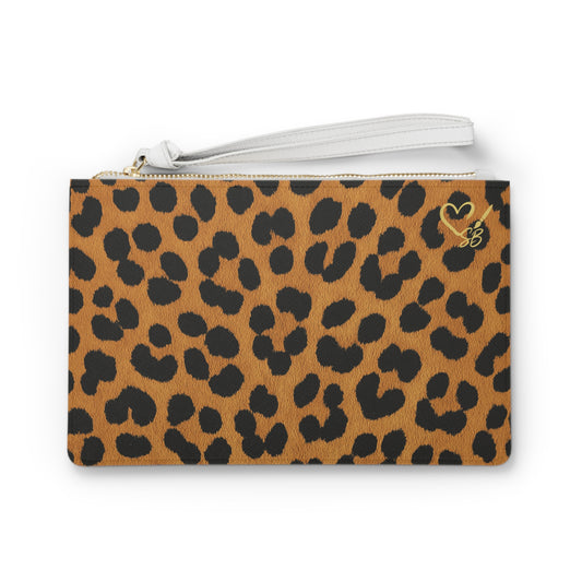 Cheetah Print Clutch Bag — Chic Animal Print Wristlet for Everyday & Night Out