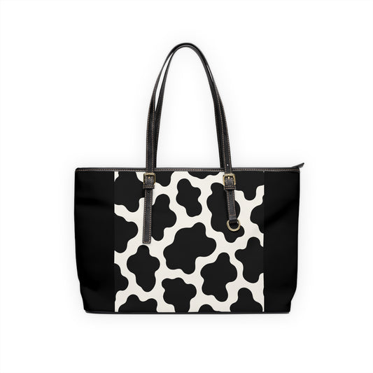 Cow Print (small)-PU Leather Shoulder Bag