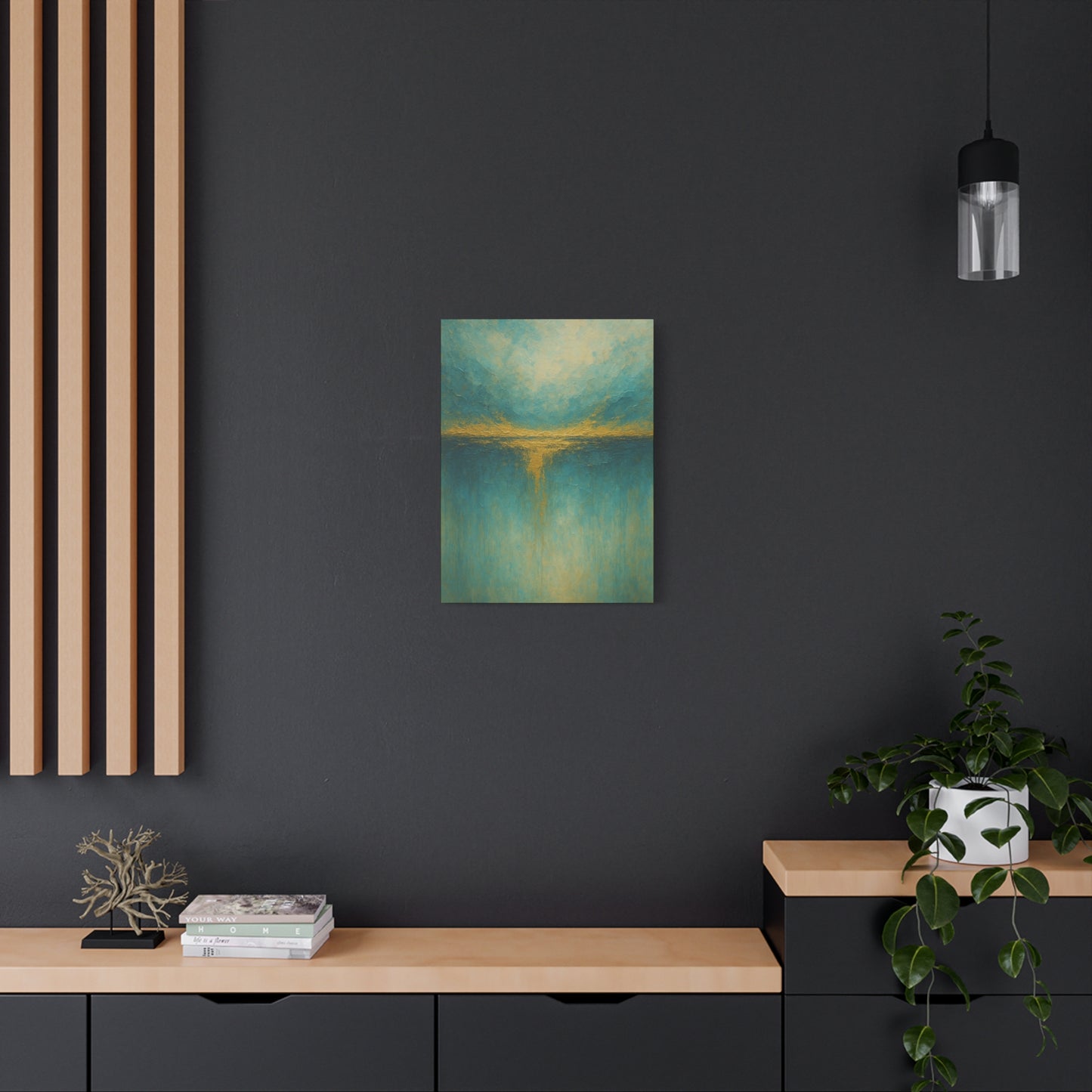 Tranquil Waters- Coastal Abstract Collection-Fine Art Canvas Print
