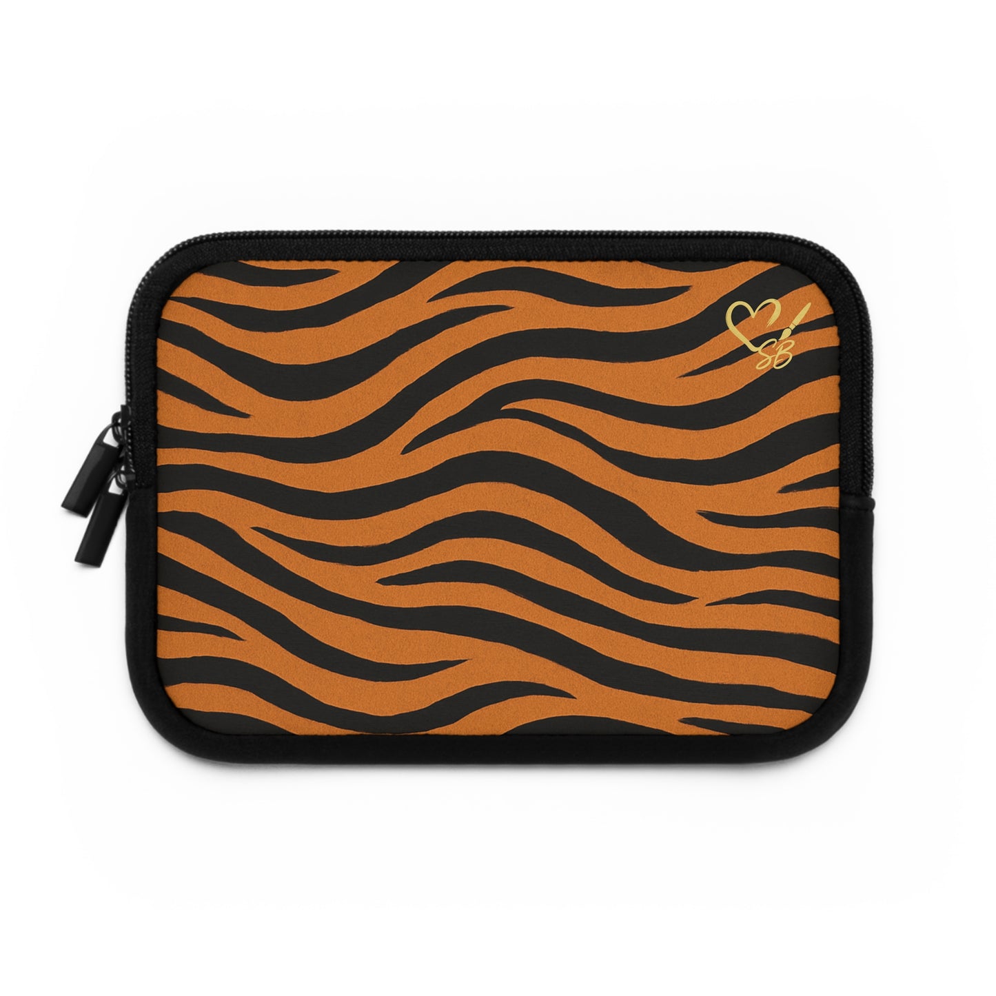 Tiger Stripe Laptop Sleeve – Orange & Black Animal Print Protective Case