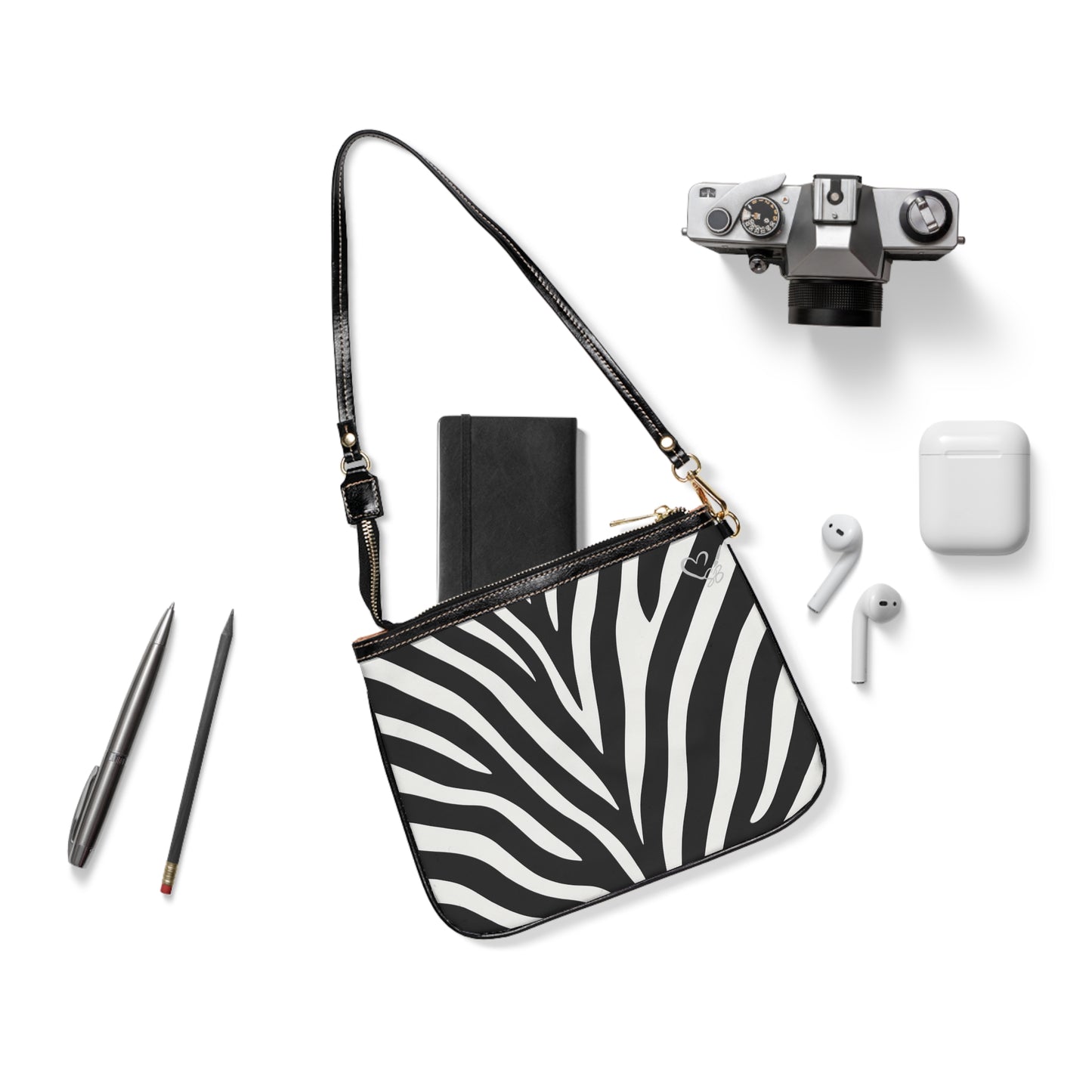 Zebra Print Small Shoulder Bag