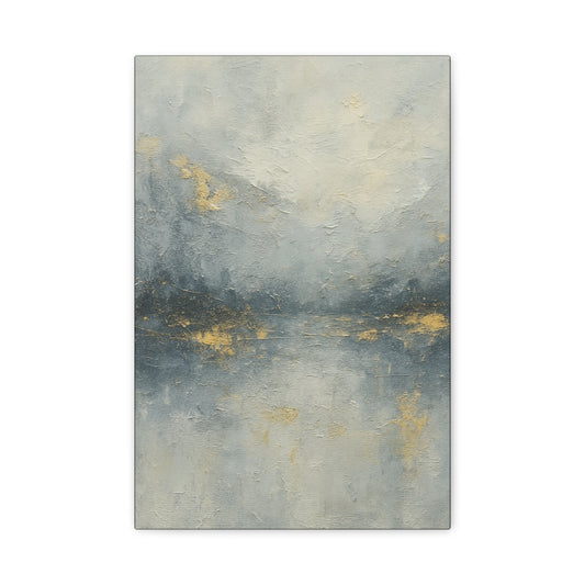 Misty Mountian Winter Fog-   Abstract landscape Collection -Fine Art Canvas Print