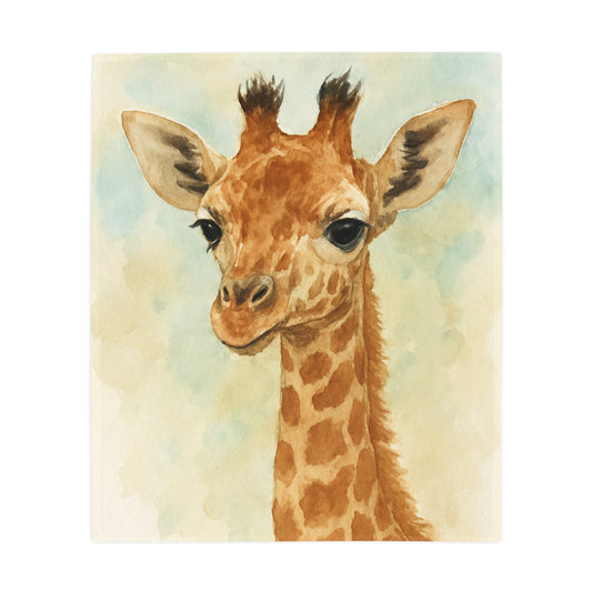 Baby Giraffe -Plush Blanket - Coordinates with Savanah Collection nursery items,