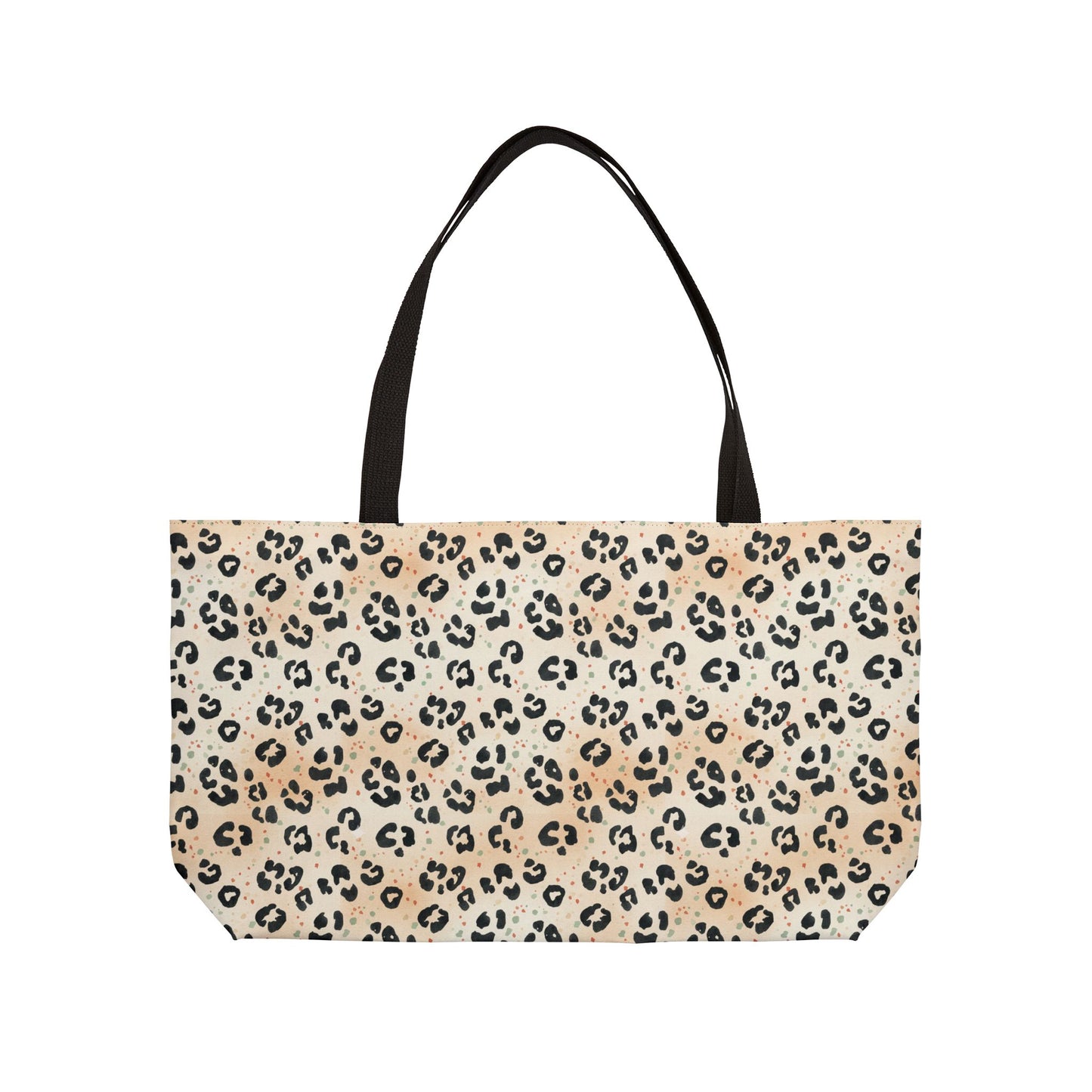Cheetah-Print Weekender Tote Bag for Travel and Everyday Use