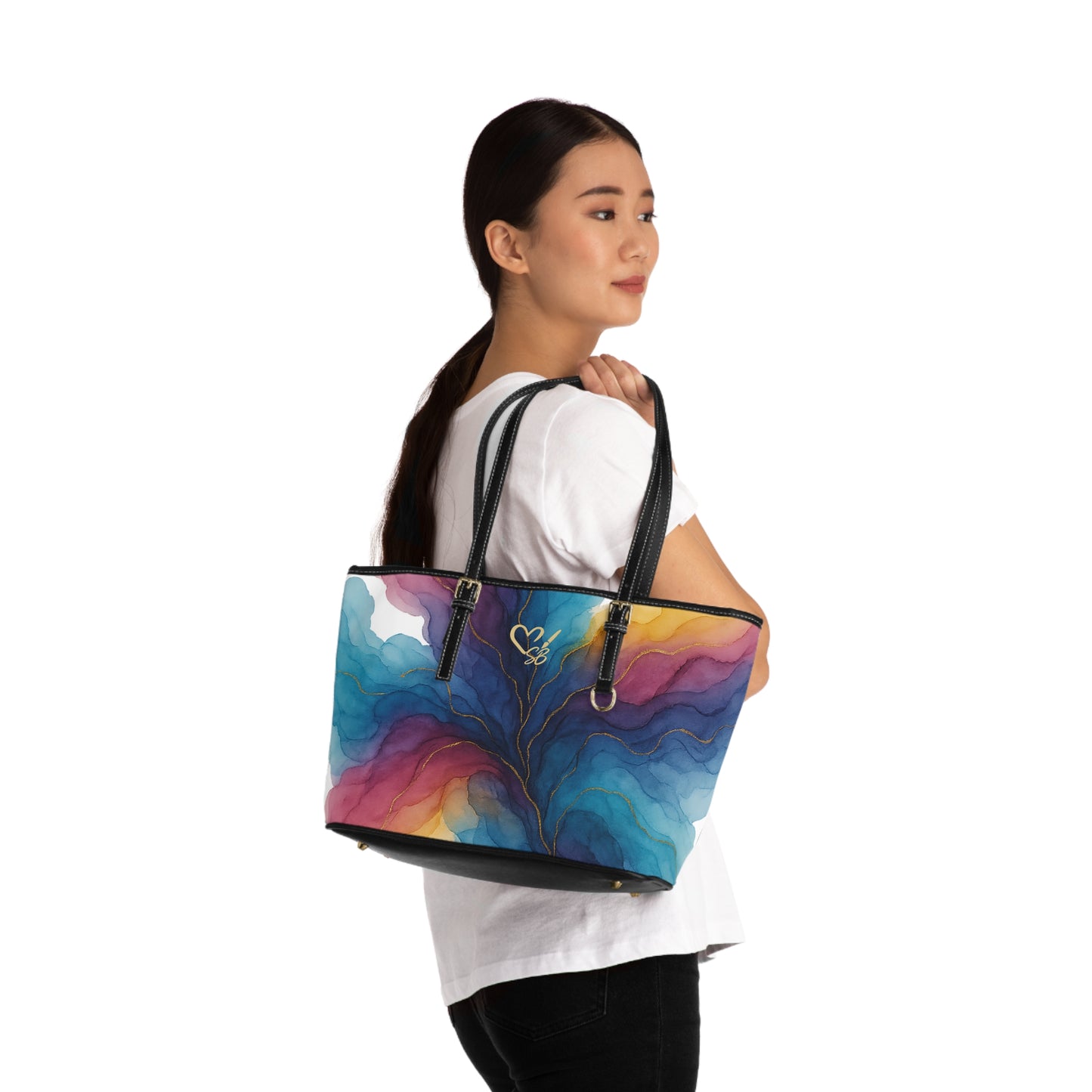 Gloria Floral 2025 Artisan Collection- PU Leather Shoulder Bag — Wearable Art