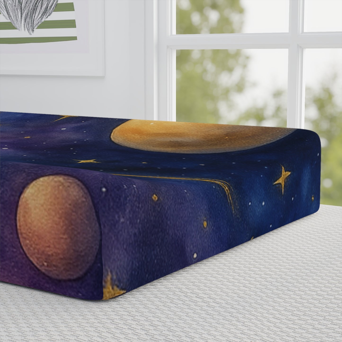 Cosmic Baby-Celestial Baby Changing Pad Cover - Space Theme Nursery Decor