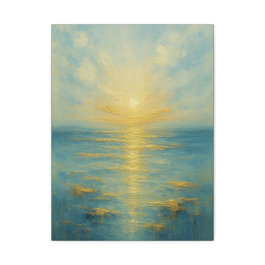 Golden Dawn- Gold Coast Abstract Collection-Fine Art Canvas Print