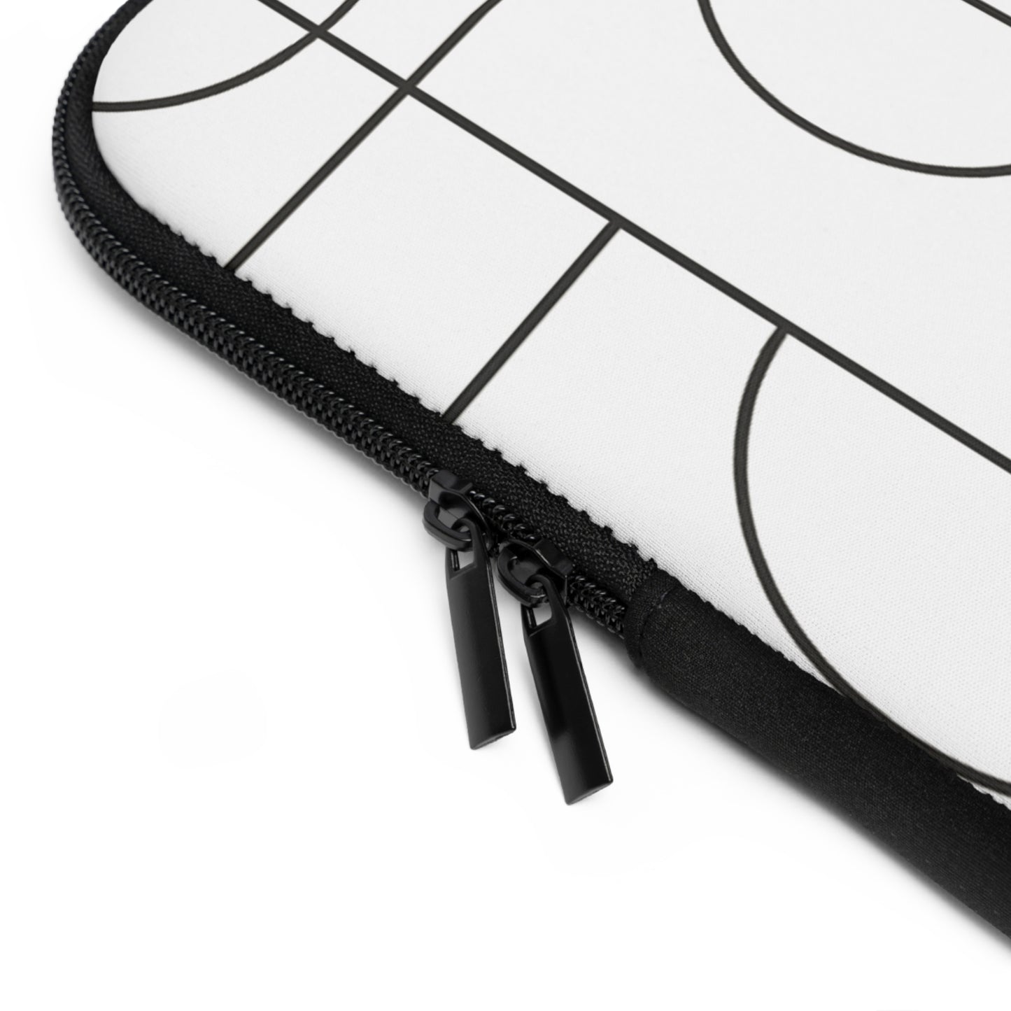 Geometric Print -2025 Artisian Collection -Laptop Sleeve — Black & White Protective Neoprene Case