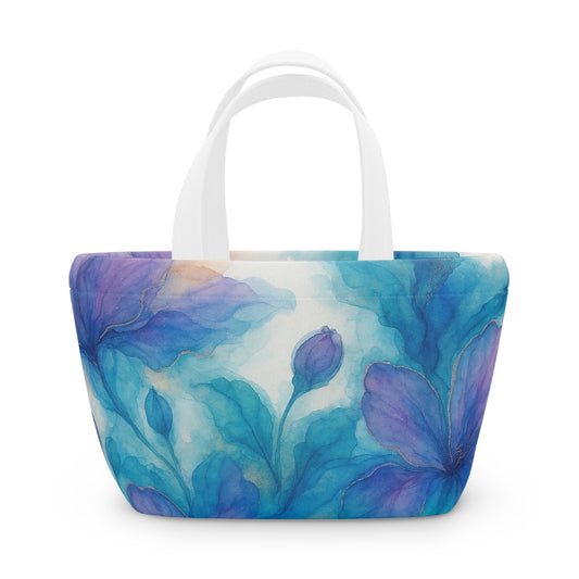 Blooms of the Day-Sylish Floral Lunch Bag – Insulated Tote for Work, School, Picnics, Eco-Friendly Gift, Trendy Storage Solution